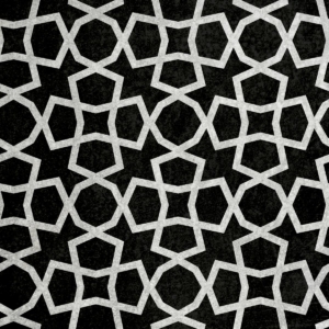 Medina szablon malarski - czarno biały obrazek