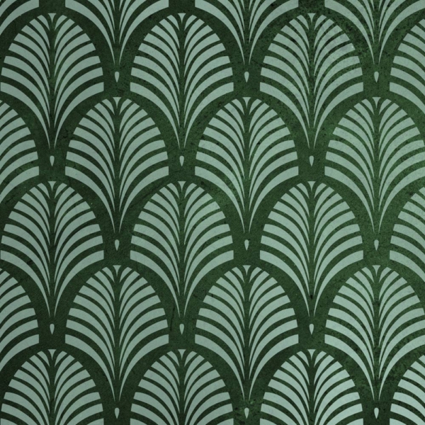 Szablon malarski Tamara Palm na zielonym tle