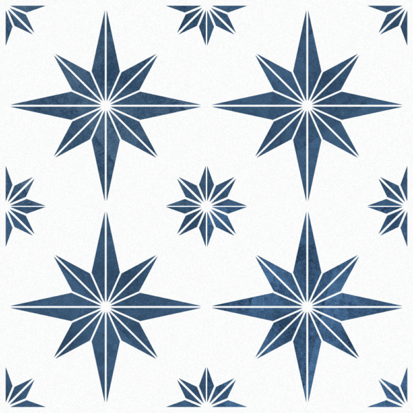 Gwiazda Północy - szablon malarski wielokrotny na płytki